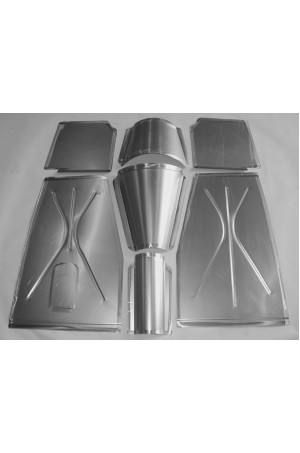 Direct Sheetmetal FD135 Front Floor Kit for 1935-1940 Ford Passenger Cars with Stock Firewall