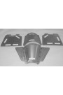 Direct Sheetmetal FD198SB Front Toe Boards, Transmission Tunnel, & Extension for 1935-1940 Ford Passenger Cars with Our Recessed Firewall & Stock Floor