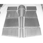 Direct Sheetmetal FD251 Front & Rear Floorboard Kit for 1949-1951 Ford Passenger Car & Woodie with Our 3" Recessed Firewall