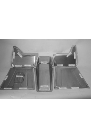 Direct Sheetmetal CV147 Front Floor Kit for 1936 Chevy Passenger Cars with Our 4" Recessed Firewall