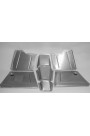 Direct Sheetmetal CV233 Front Floor Kit for 1937-1939 Chevy Passenger Car with Our 2" Recessed Firewall