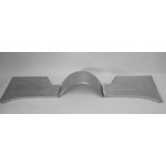 Direct Sheetmetal CV250 Toe Boards & Transmission Tunnel for 1955-1957 Chevy Passenger Cars with Our Recessed Firewall