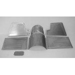 Direct Sheetmetal CVO264 Front Floor Kit for 1949-1950 Chevy & Oldsmobile Passenger Cars with Our Recessed Firewall