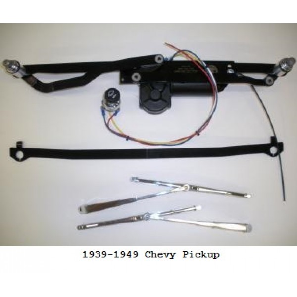 1931-50 Chevy Wiper Kit w Wiring Harness windshield parts safe driving gasser 